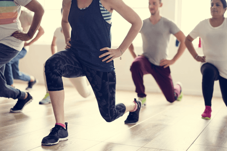 fitness coaching group session