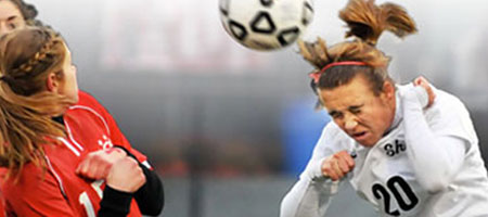 soccer player in concussion service program